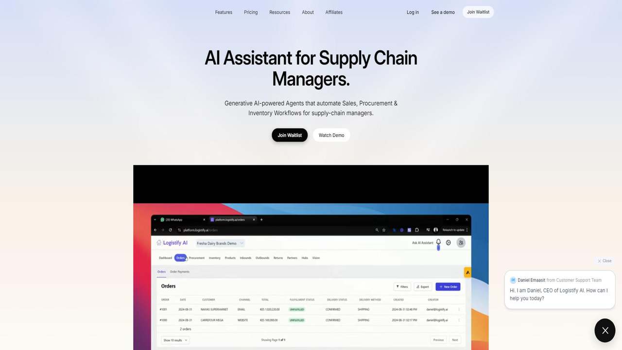 Logistify AI 截图