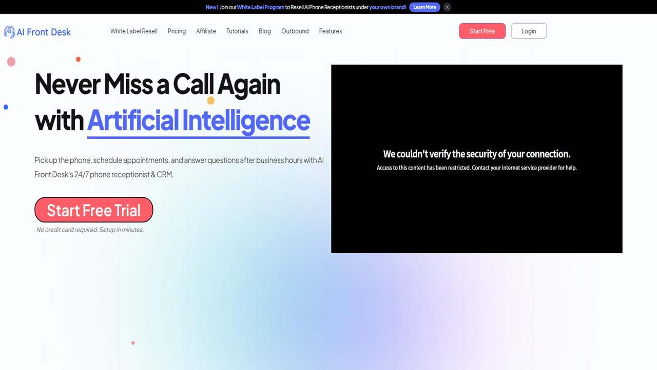 AI Front Desk 截图