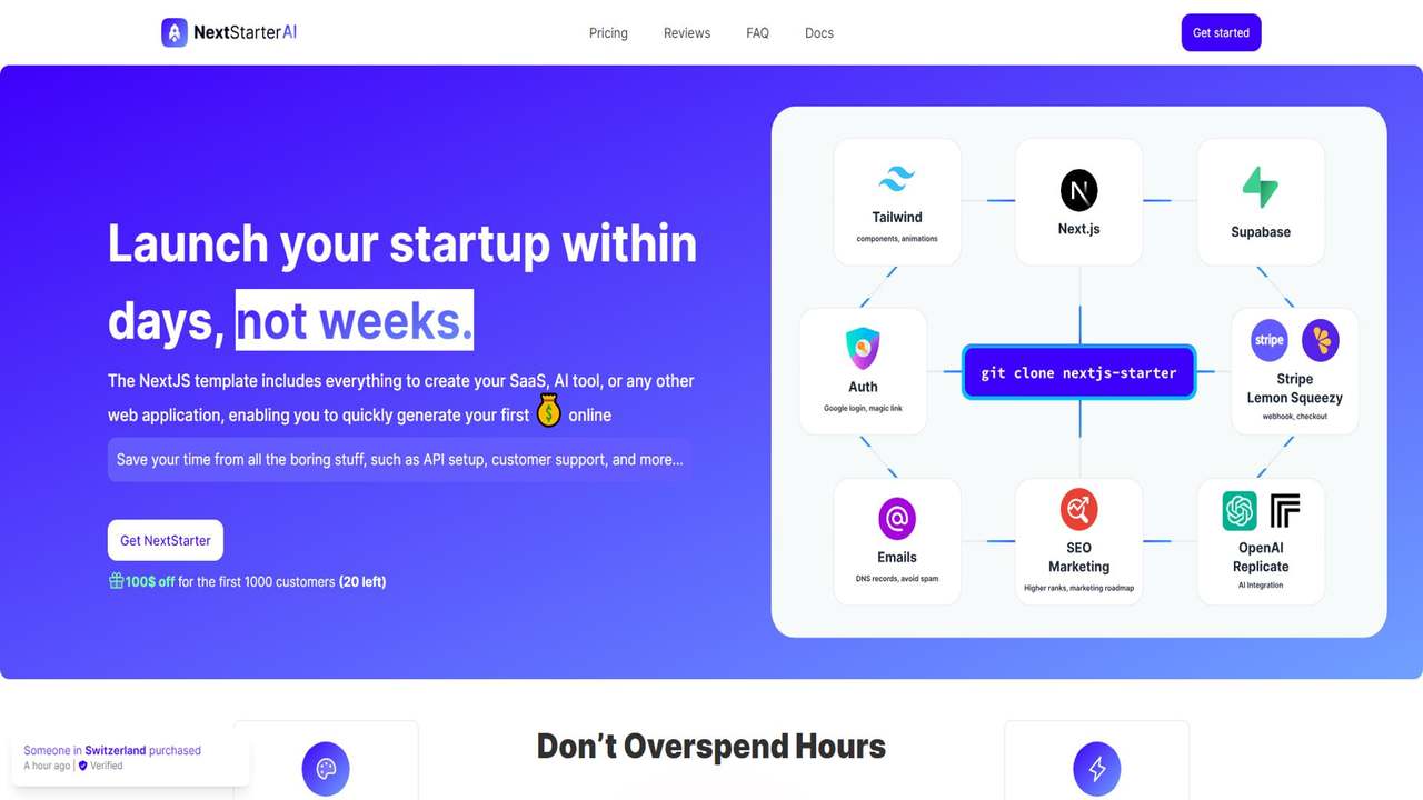 NextStarter AI 截图