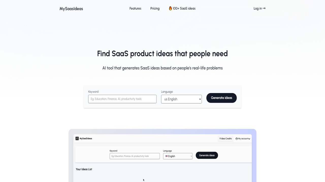 MySaaSIdeas 截图