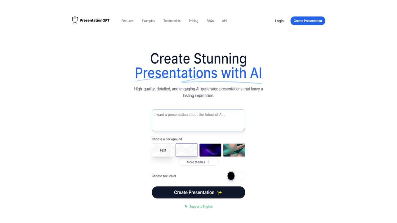 PresentationGPT 截图