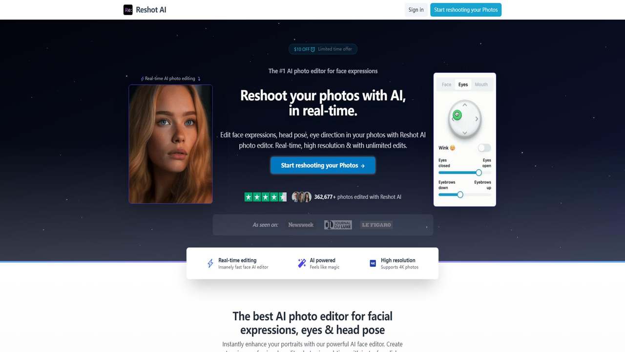 Reshot AI 截图