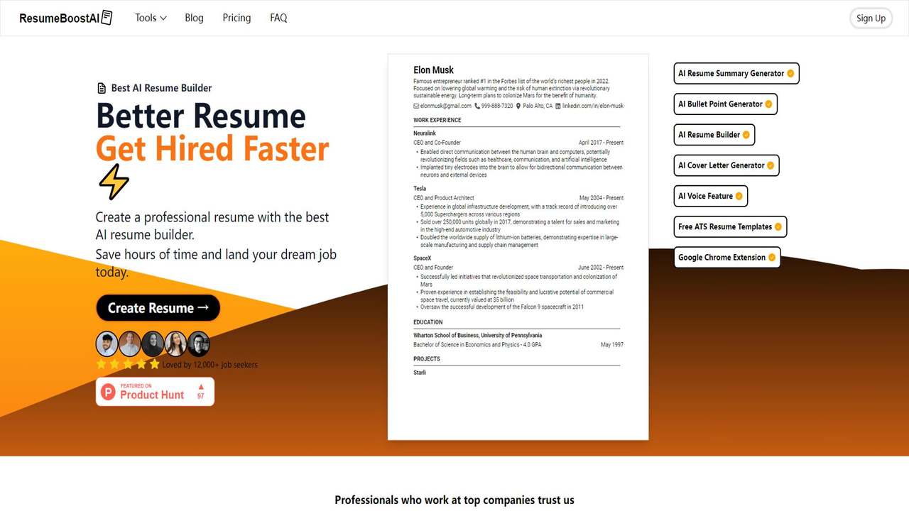 ResumeBoostAI 截图