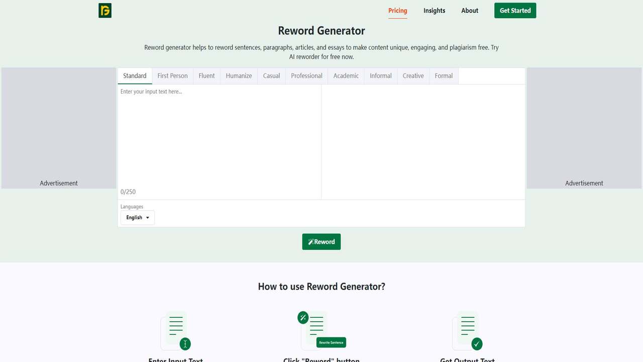 Reword Generator 截图