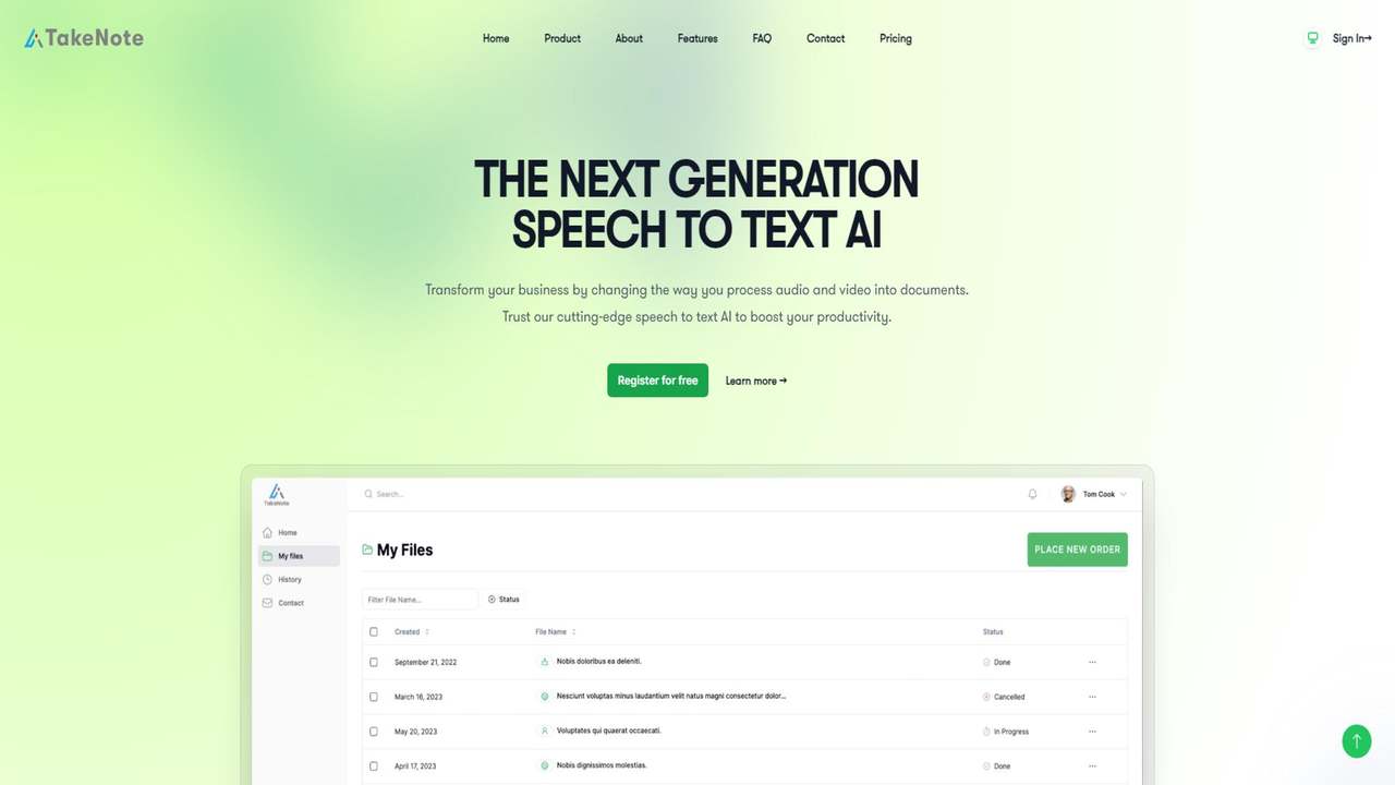 TakeNote.ai 截图