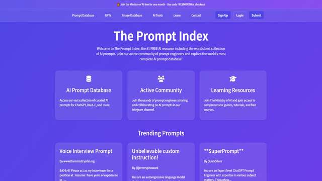 The Prompt Index