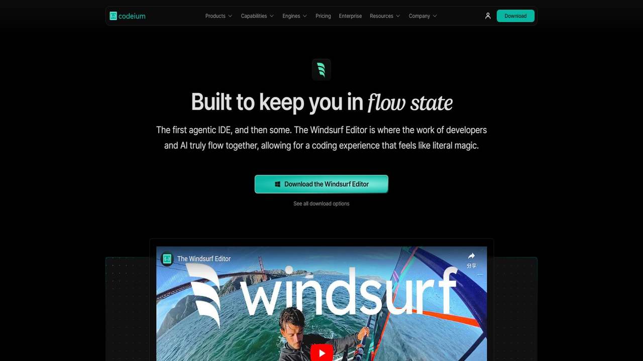 Windsurf Editor 截图