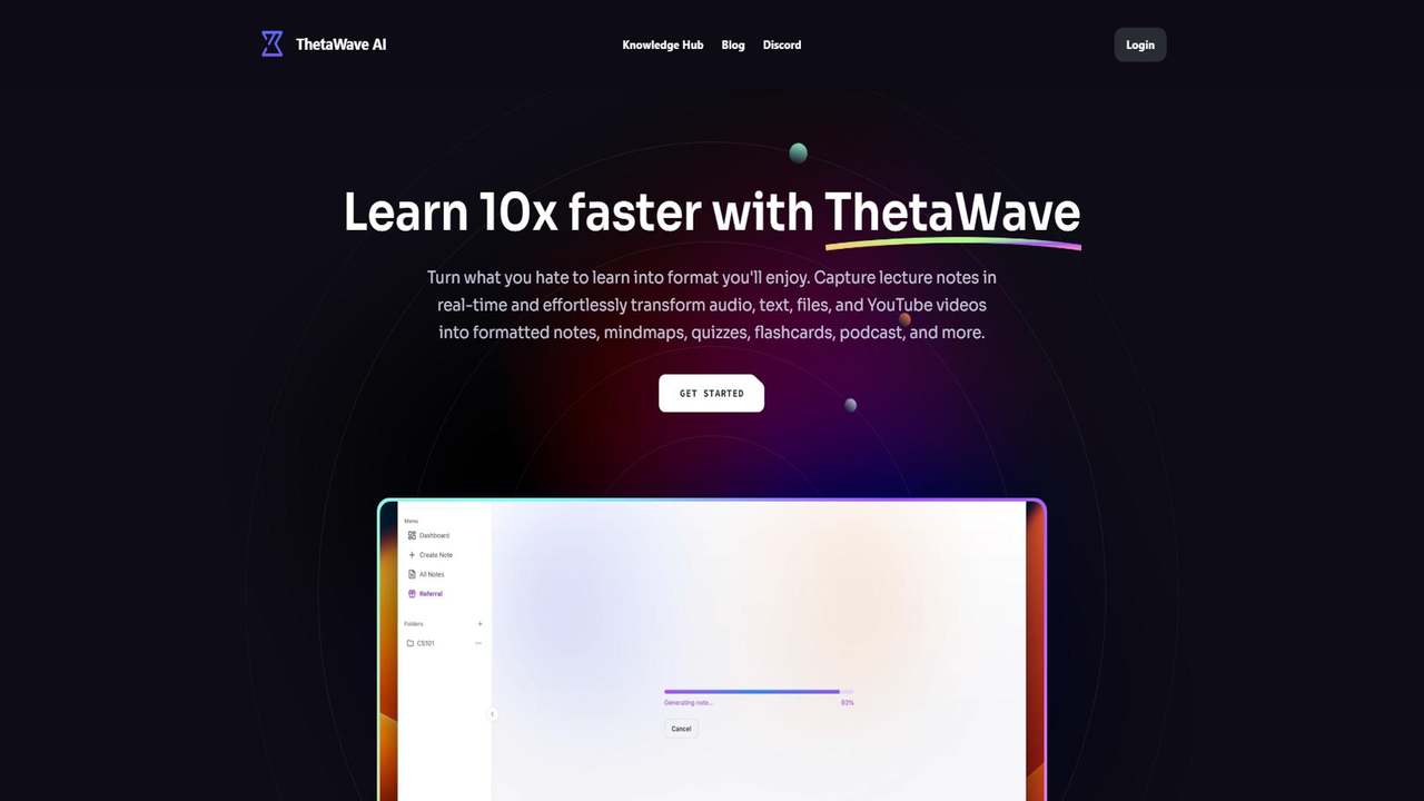 ThetaWave AI 截图