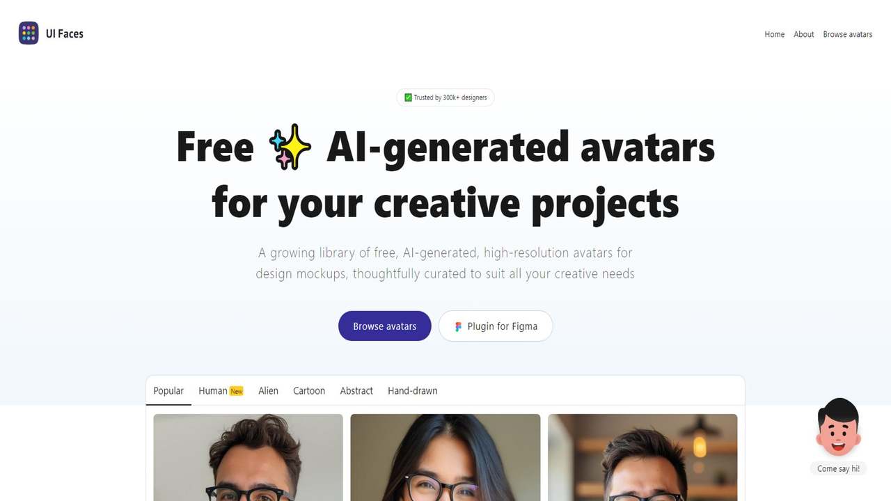 UI Faces 截图