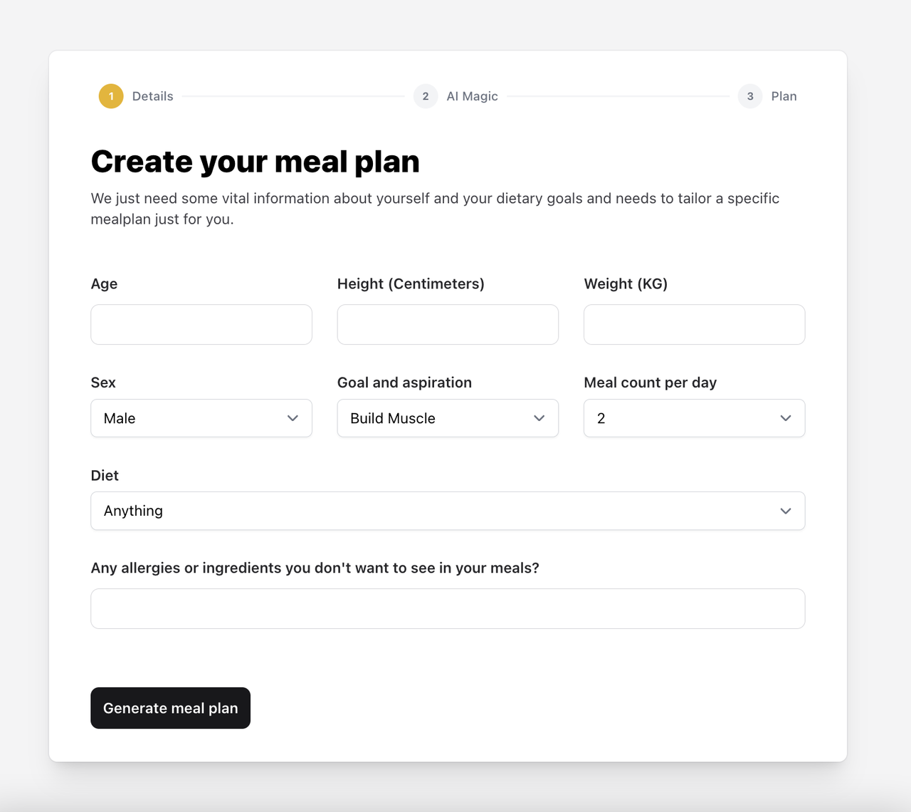Meal Mind 截图