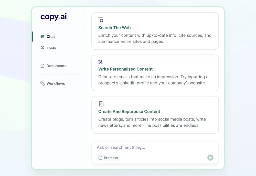 Copy.ai 截图