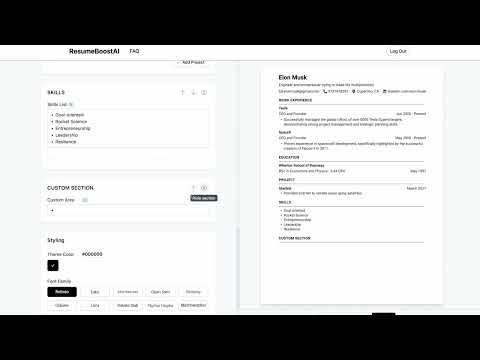 ResumeBoostAI 截图