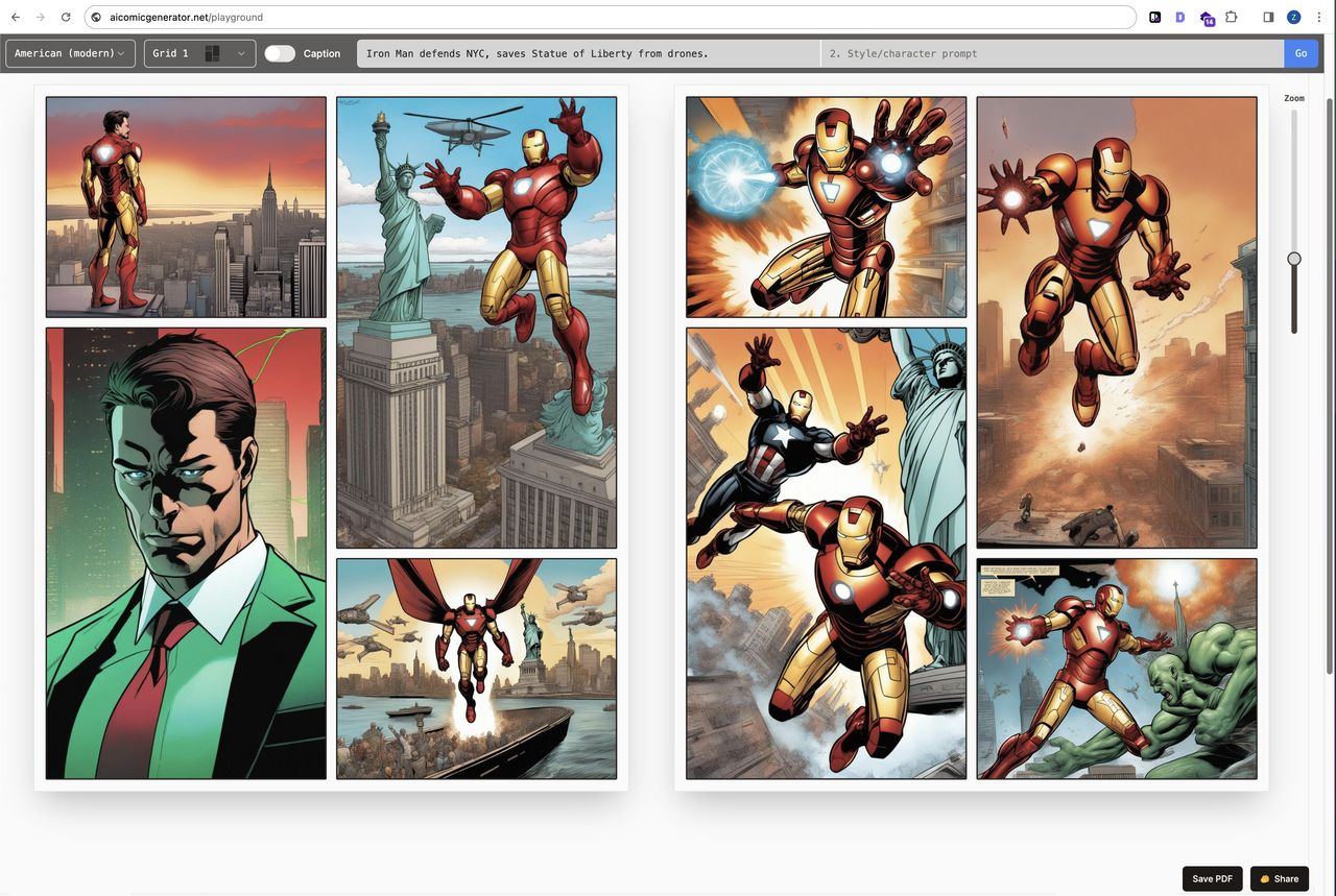 AI Comic Generator 截图