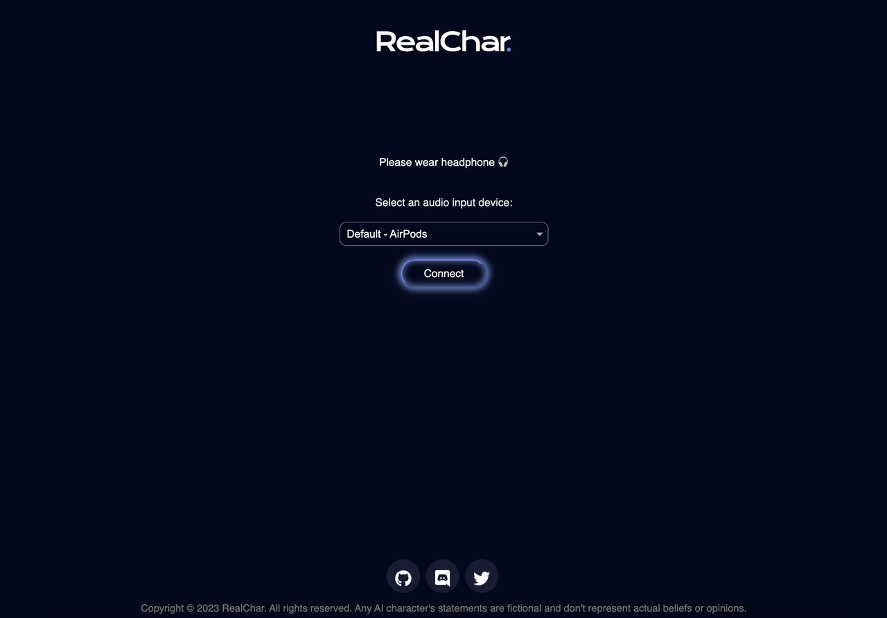RealChar.ai 截图