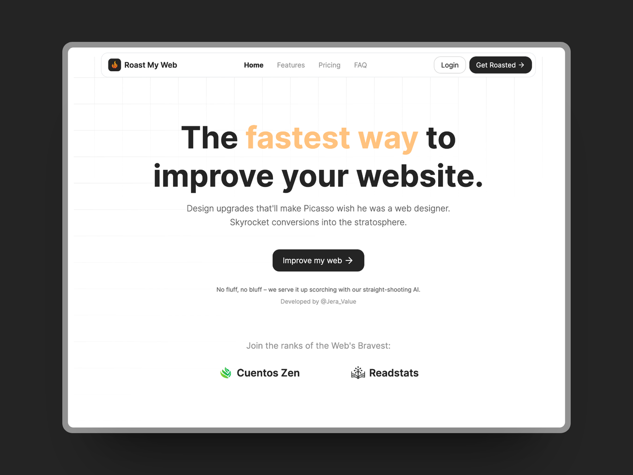 Roast My Web 截图