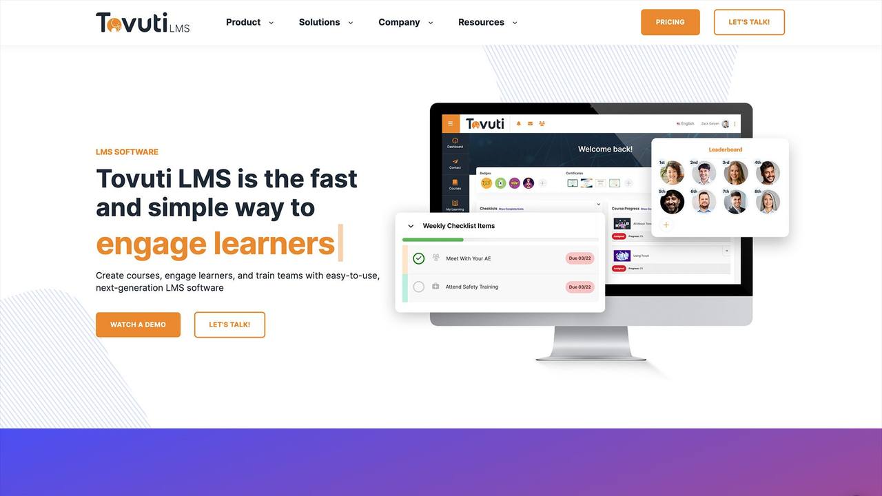 Tovuti LMS 截图