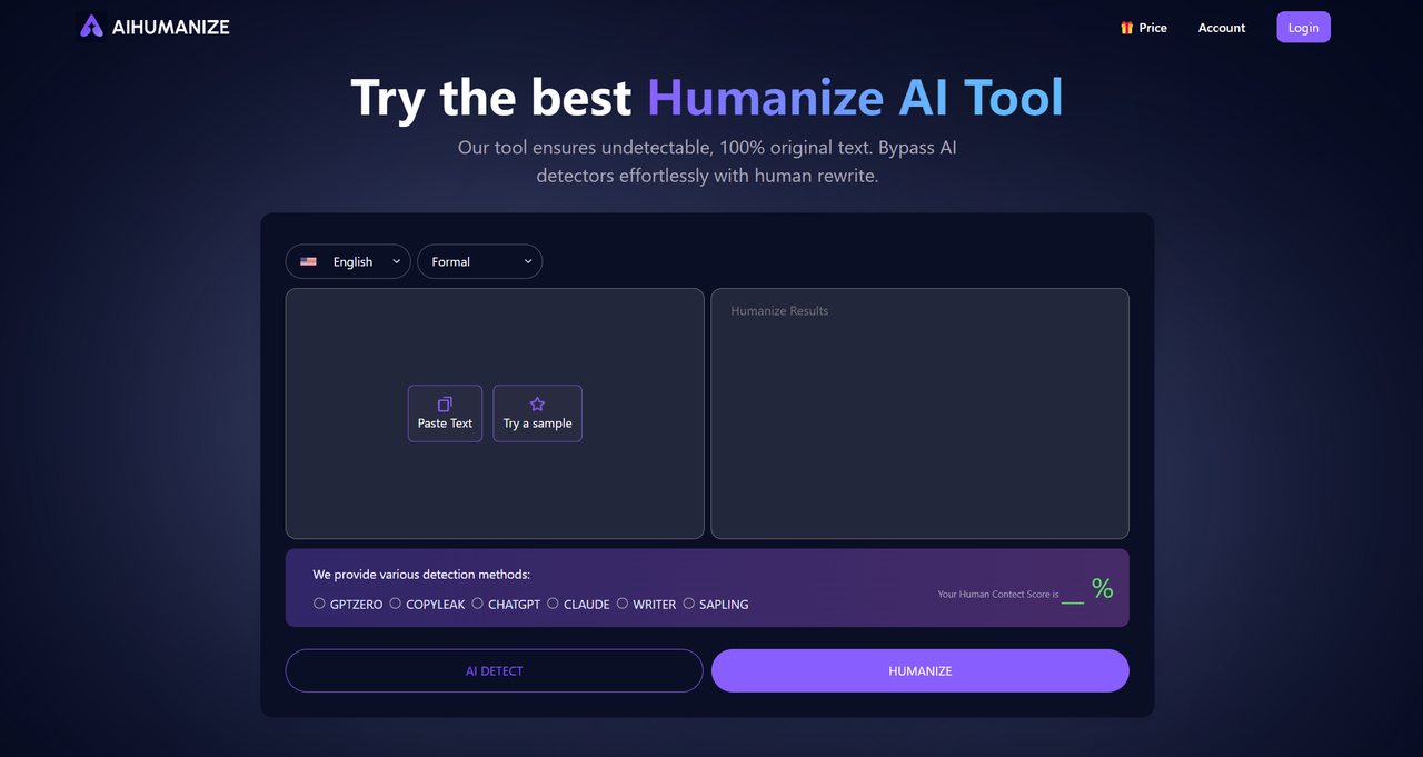 AI Humanizer 截图