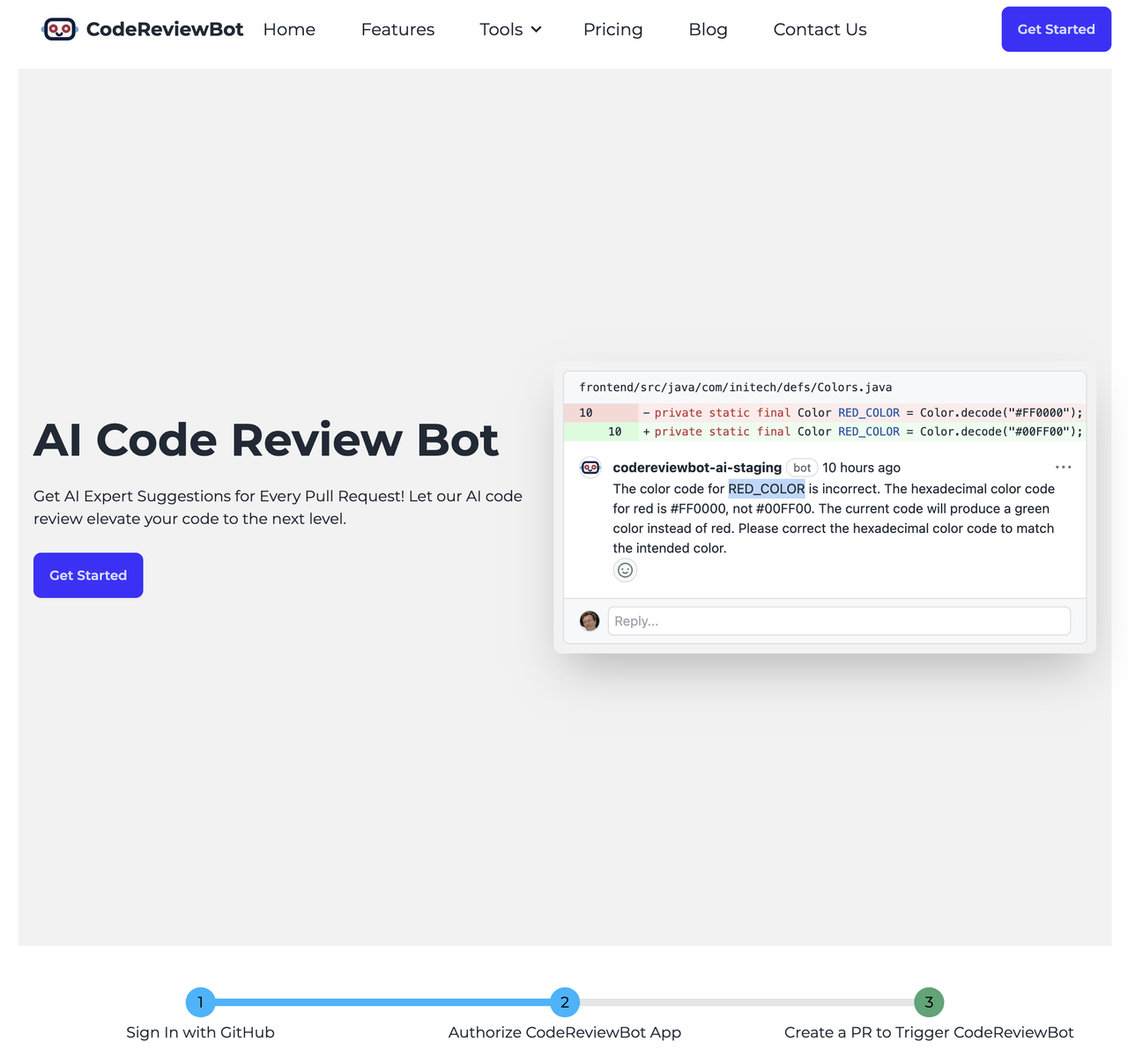 CodeReviewBot 截图