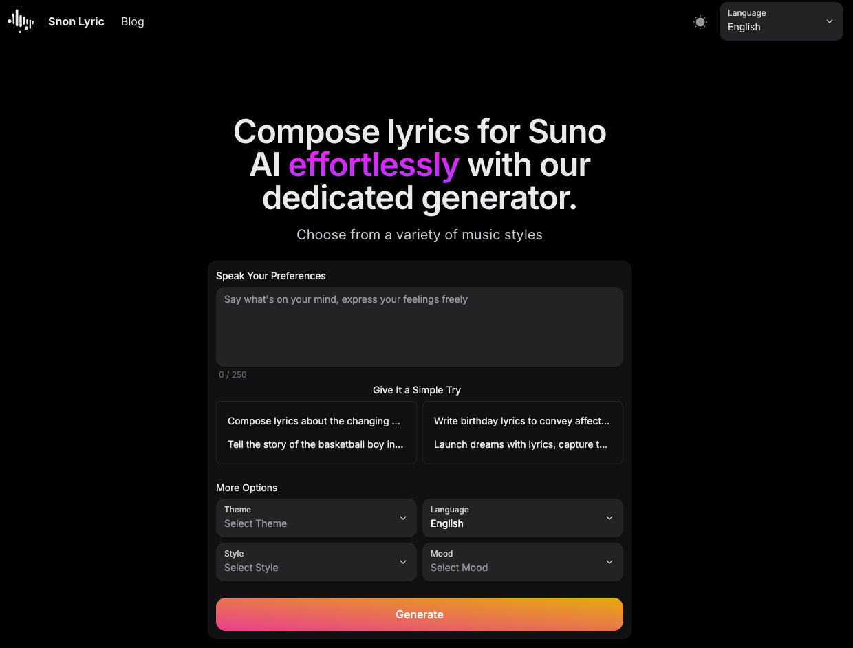 Snon Lyric 截图
