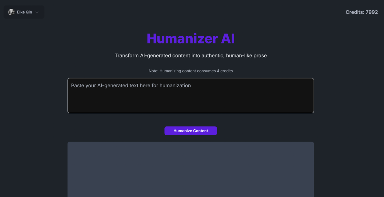 AI Humanizer 截图