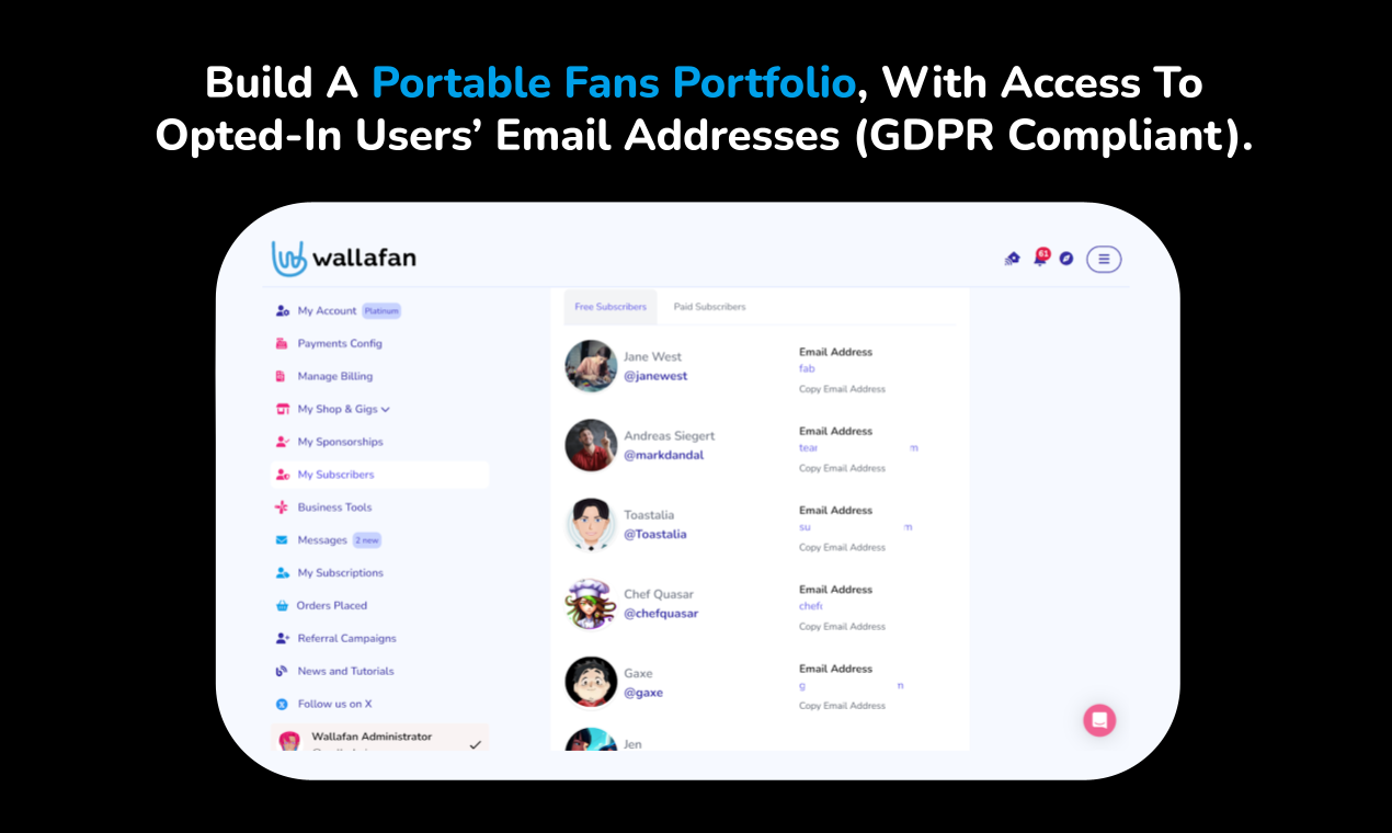 Wallafan 截图