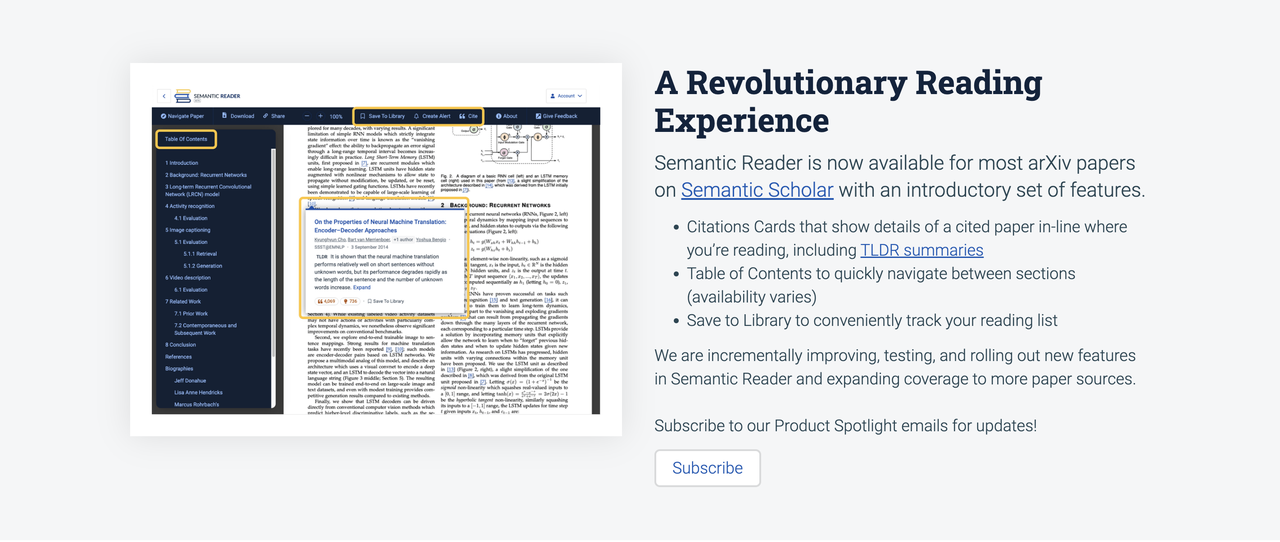 Semantic Scholar 截图