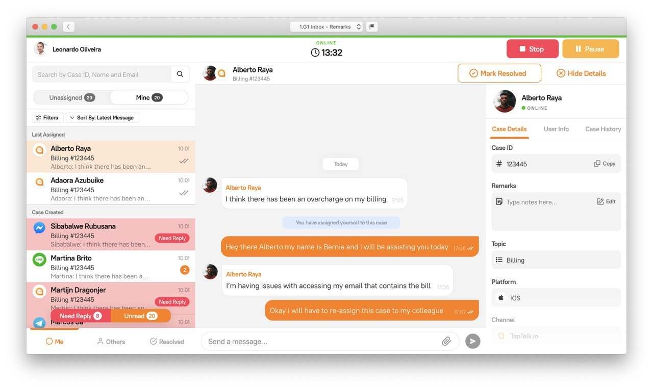 TapTalk.io 截图