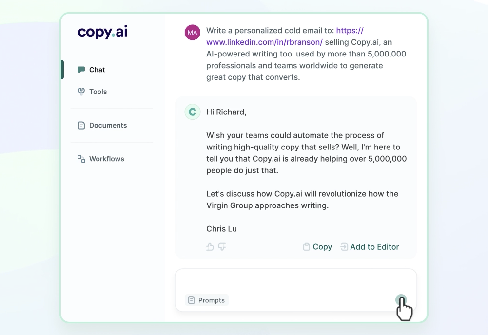 Copy.ai 截图