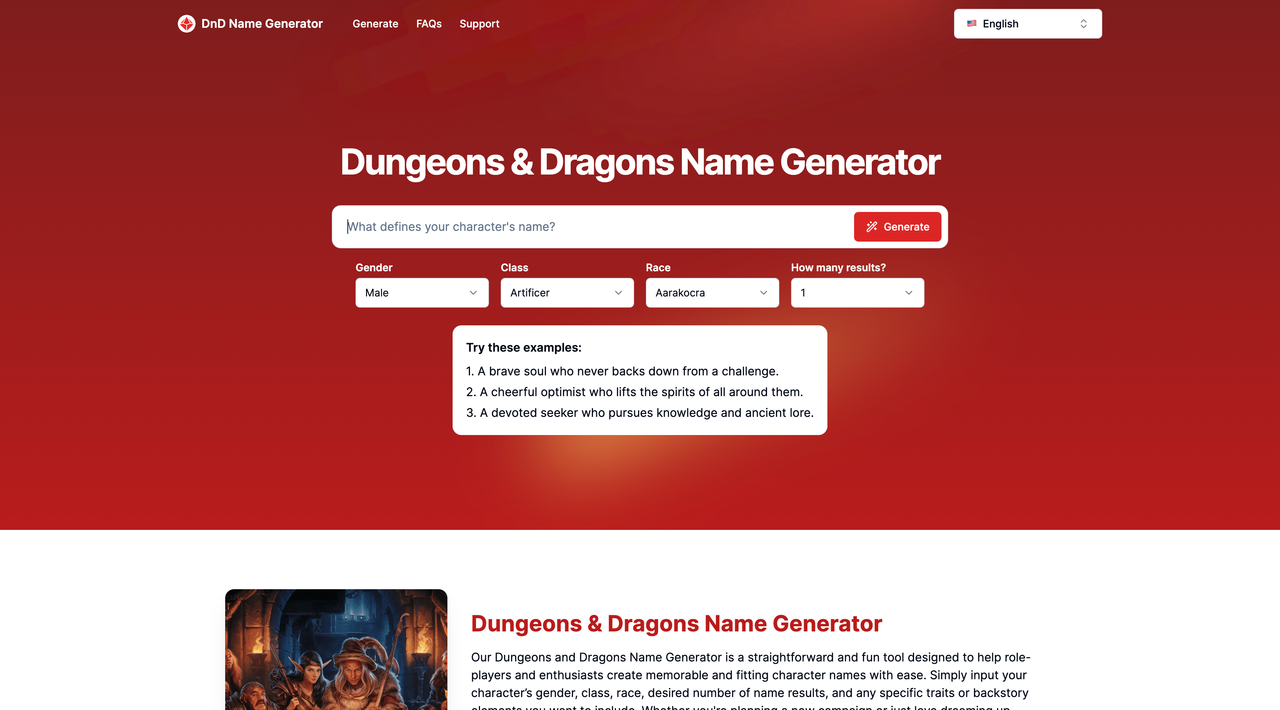 DnD 名称生成器 截图
