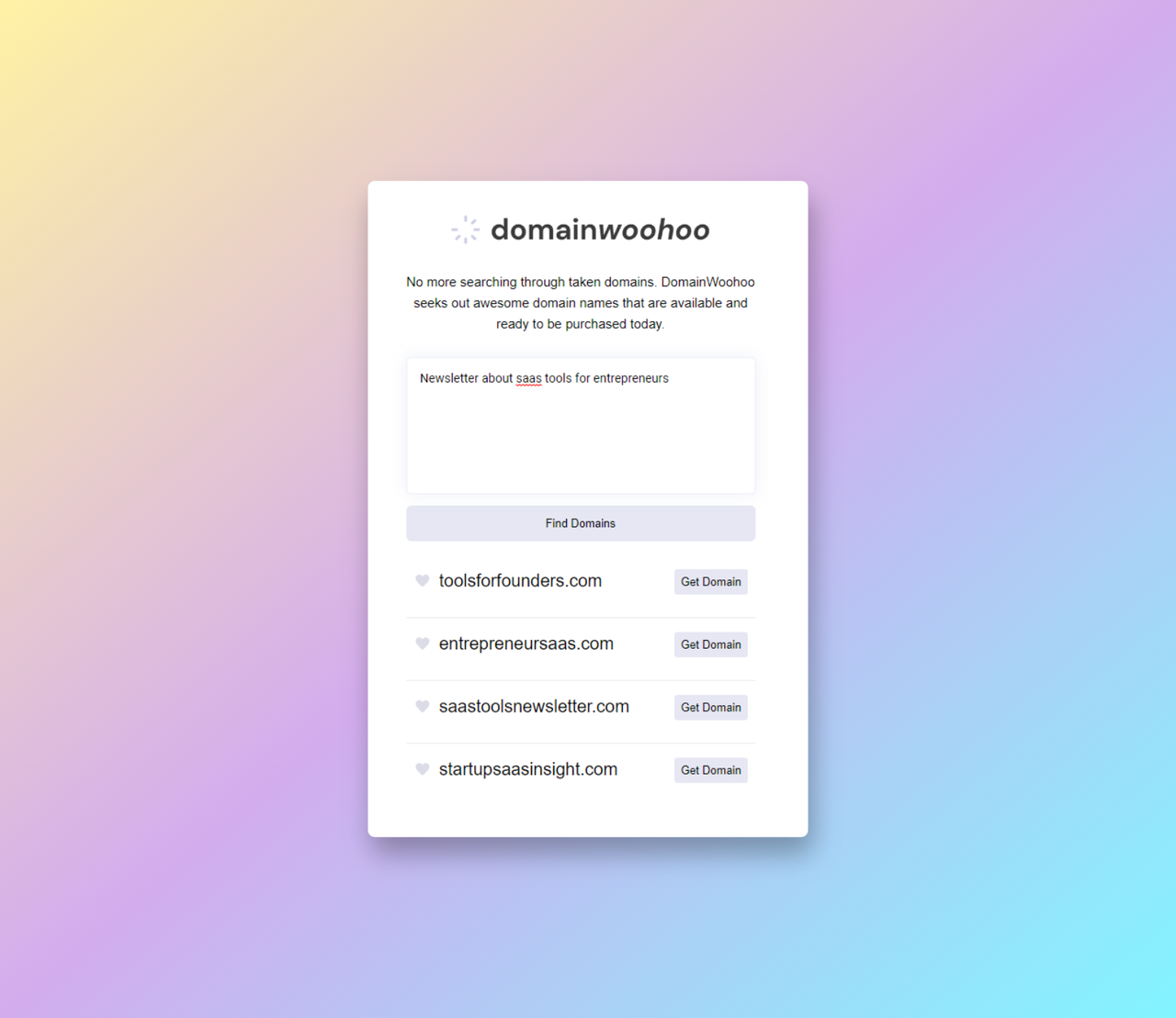 DomainWoohoo 截图