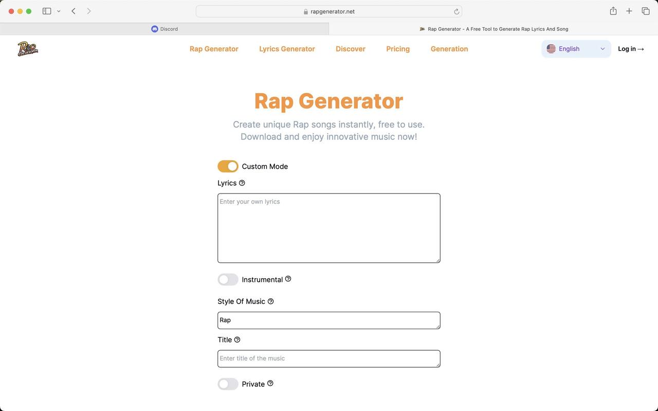 Rap Generator 截图