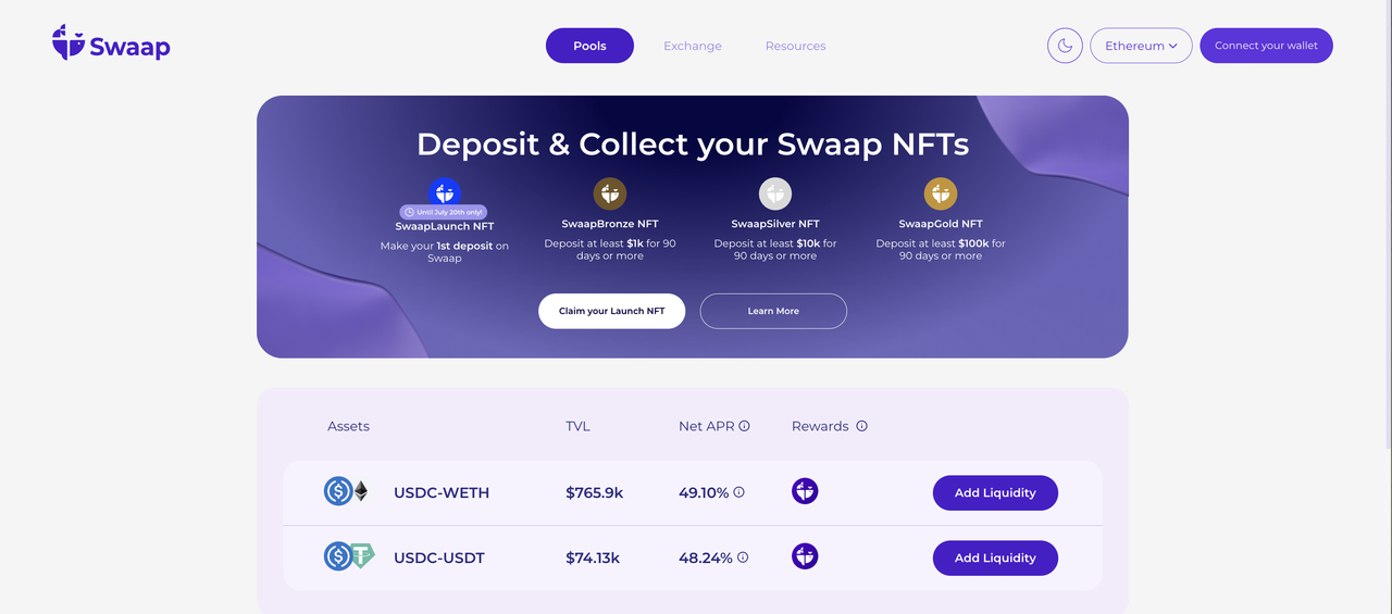 Swaap Finance 截图