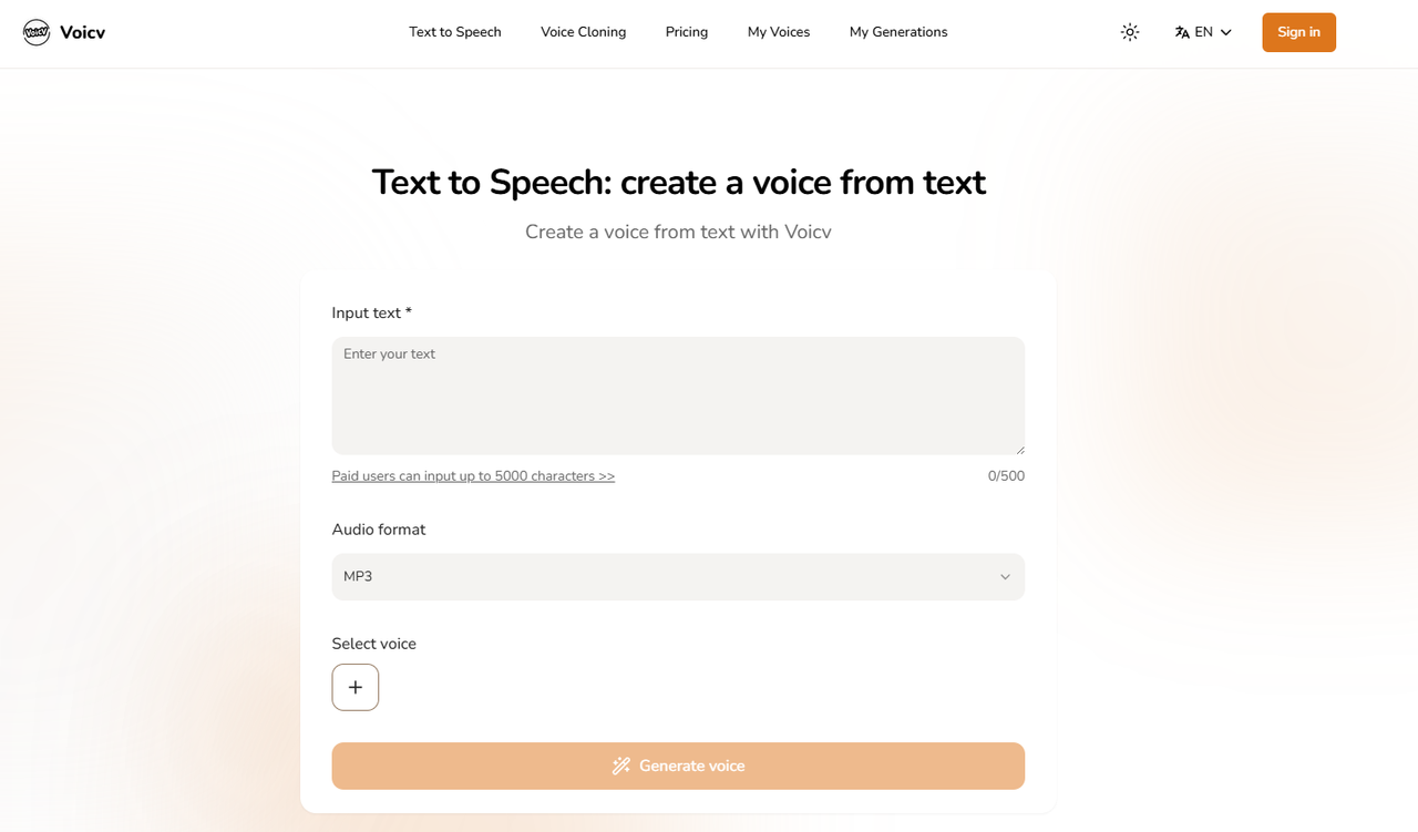 Voicv 截图