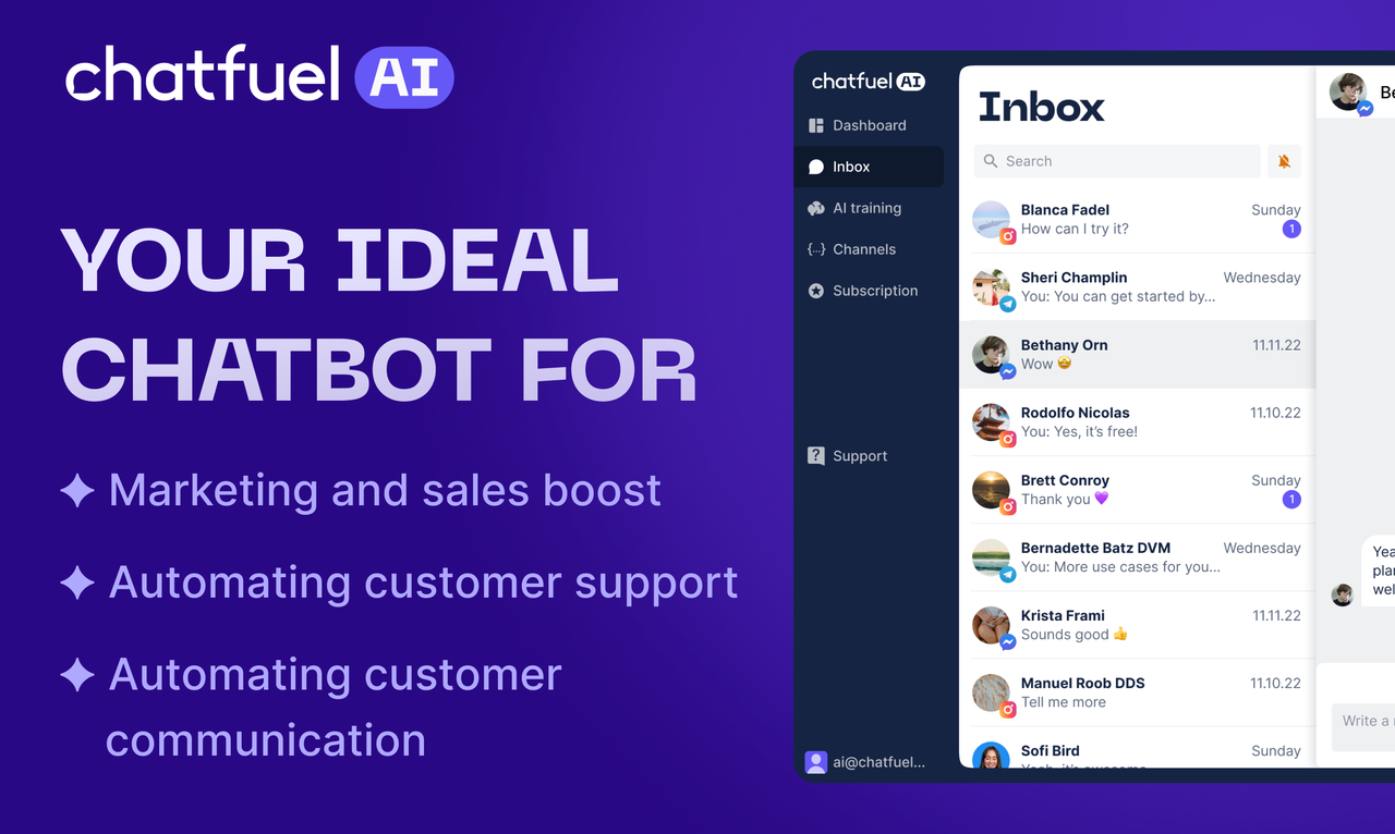 Chatfuel 截图