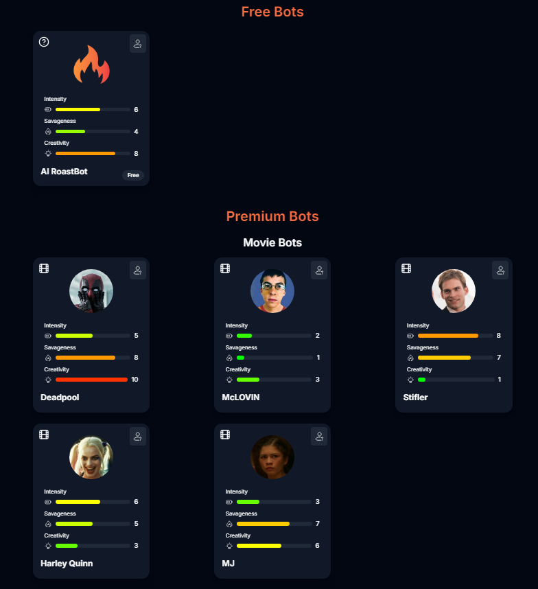 AI RoastBot 截图