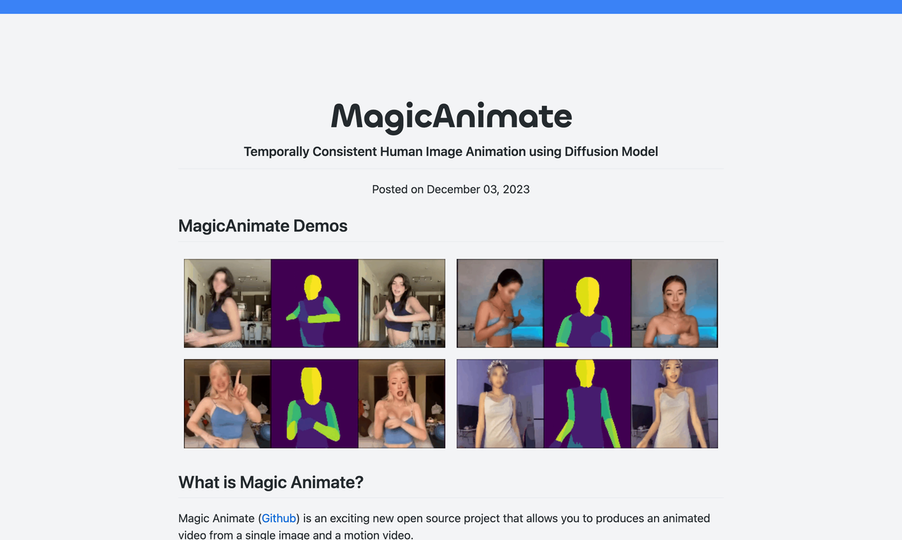MagicAnimate 截图