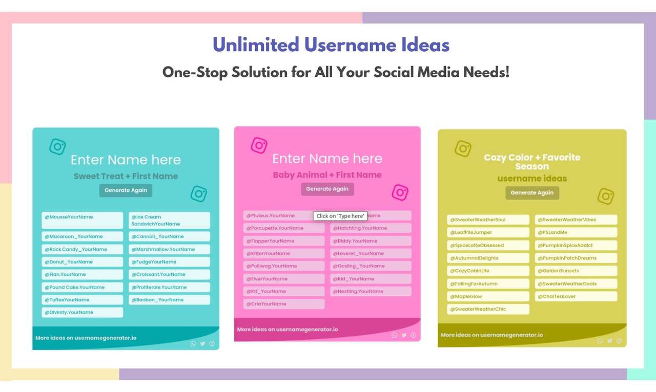 UsernameGenerator.IO 截图