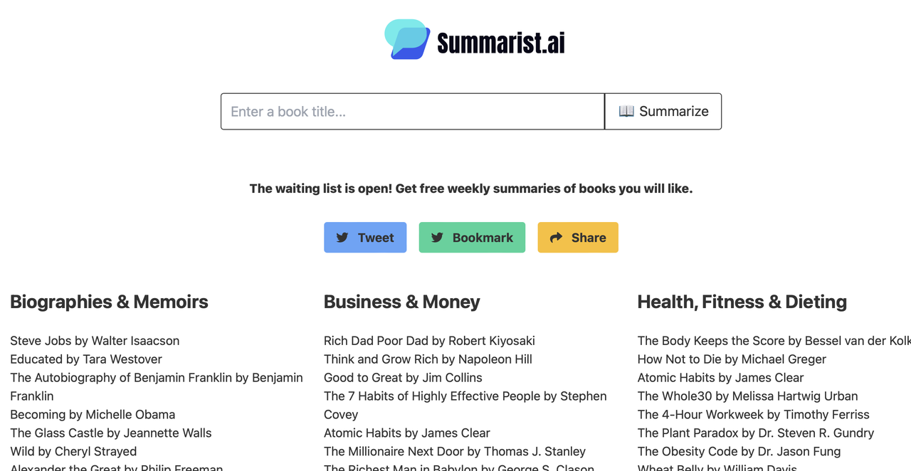 Summarist.ai 截图
