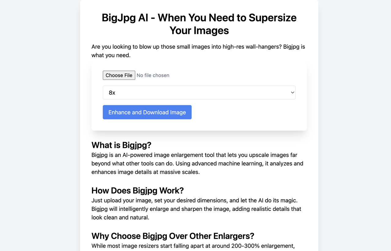 BigJpg AI 截图