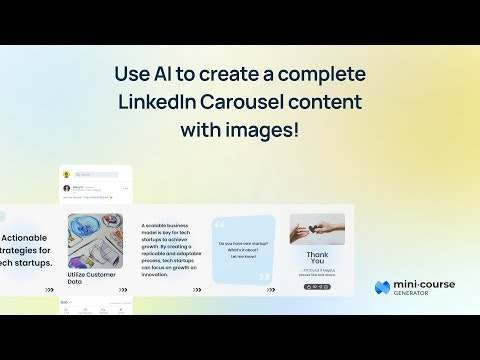 Mini Course Generator 截图