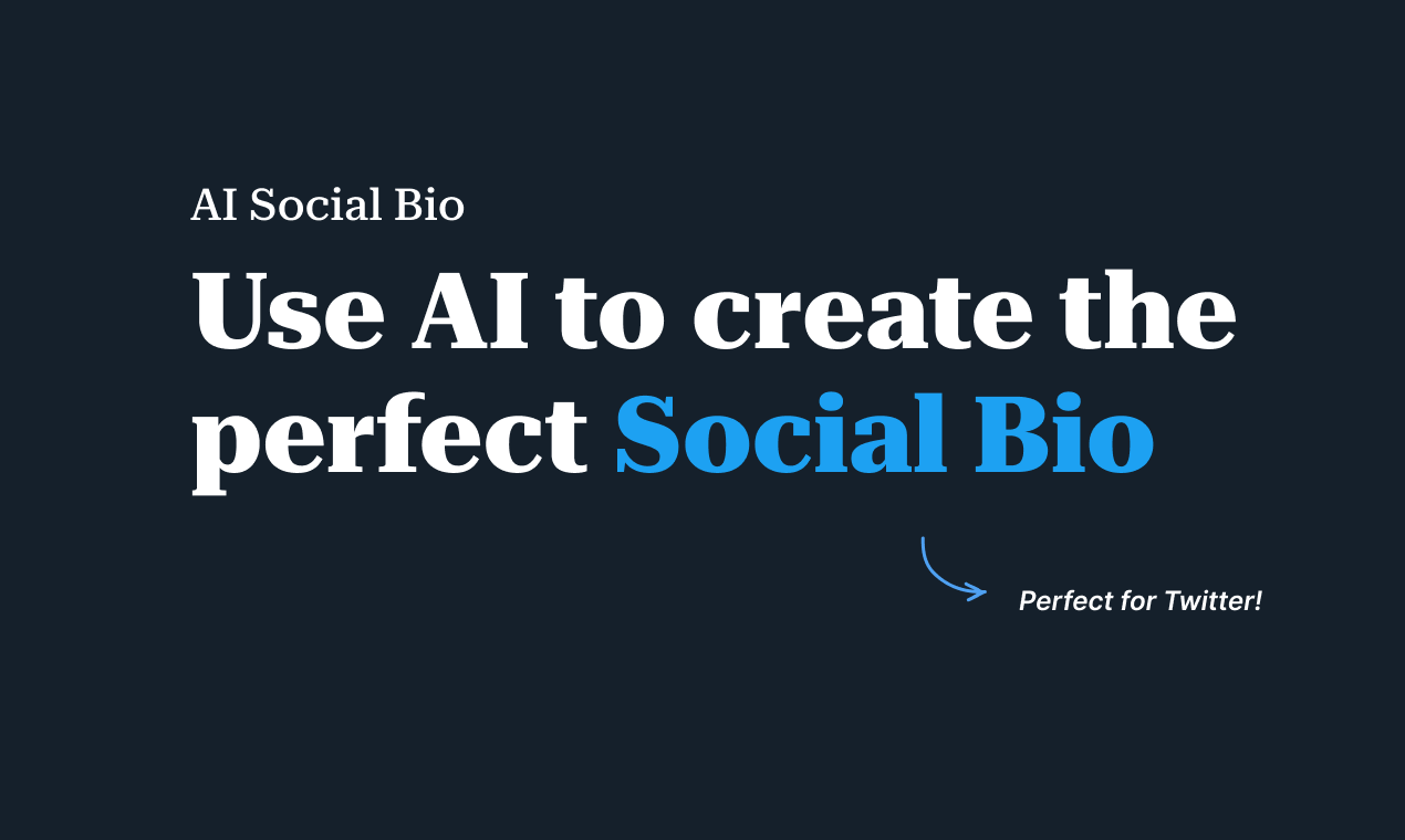 AI Social Bio 截图