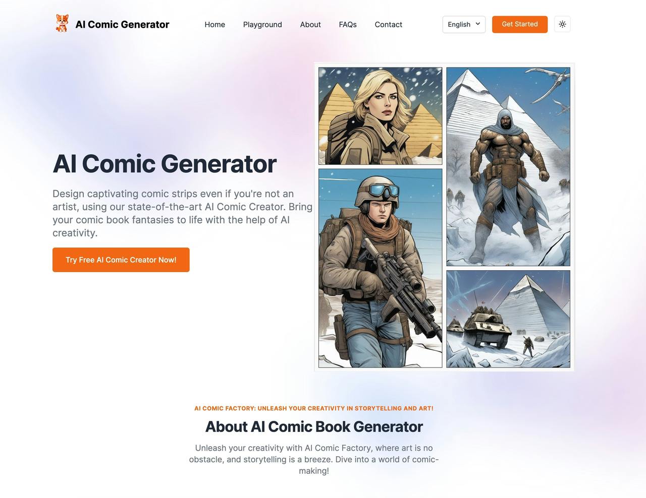 AI Comic Generator 截图