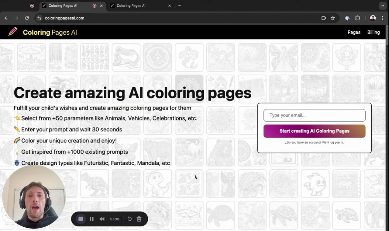 ColoringPages AI 截图