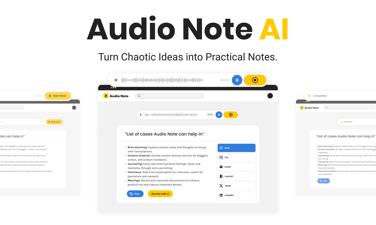 AudioNotesAI 截图