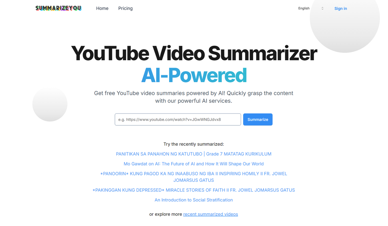 SummarizeYou 截图