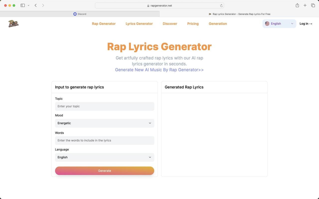 Rap Generator 截图