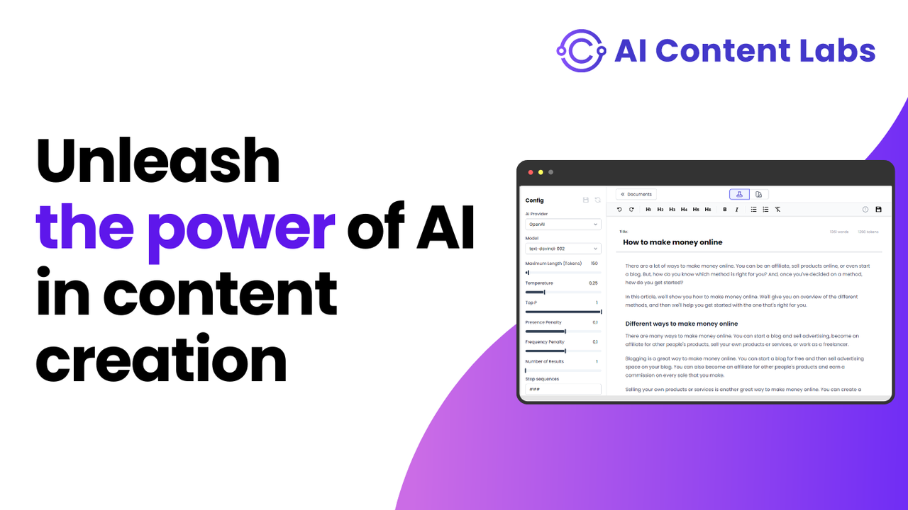 AI Content Labs 截图