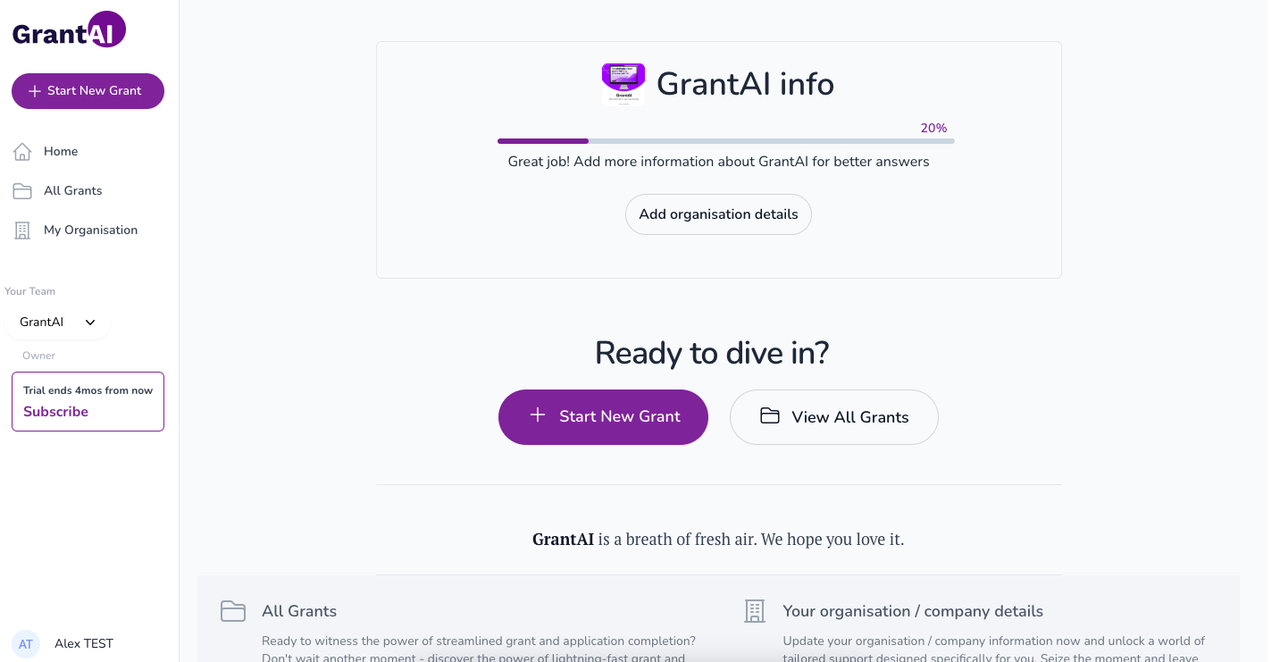 GrantAI 截图