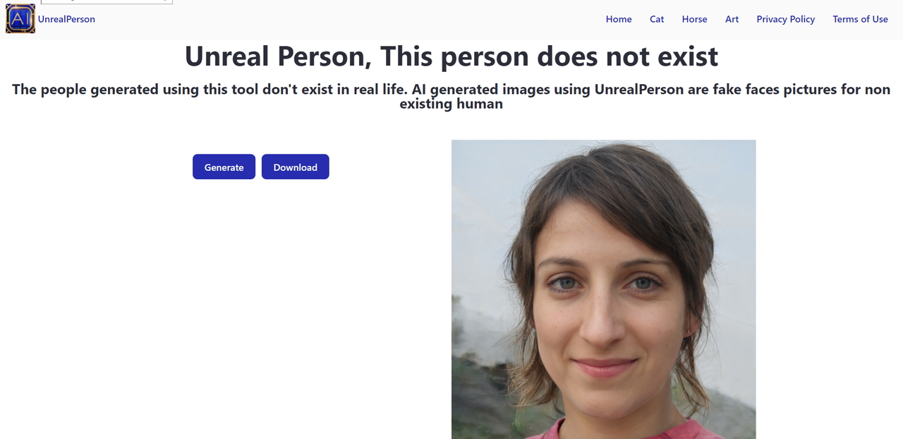UnrealPerson 截图