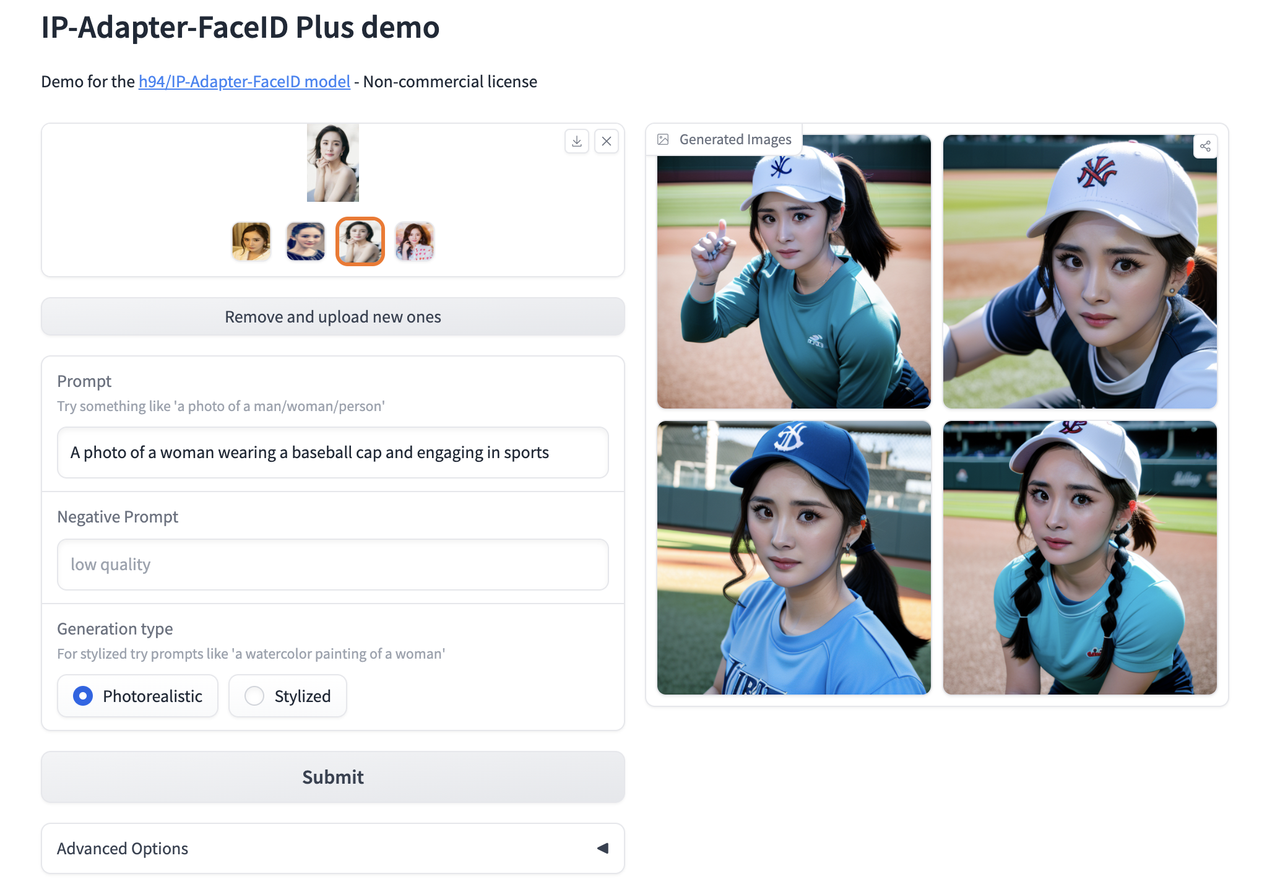 IP Adapter Face ID 截图